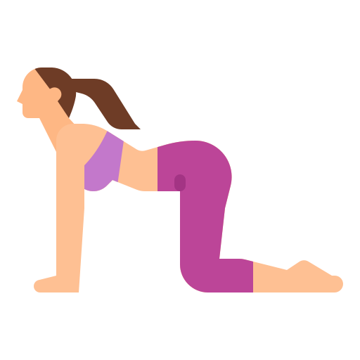 woman yoga stretching back