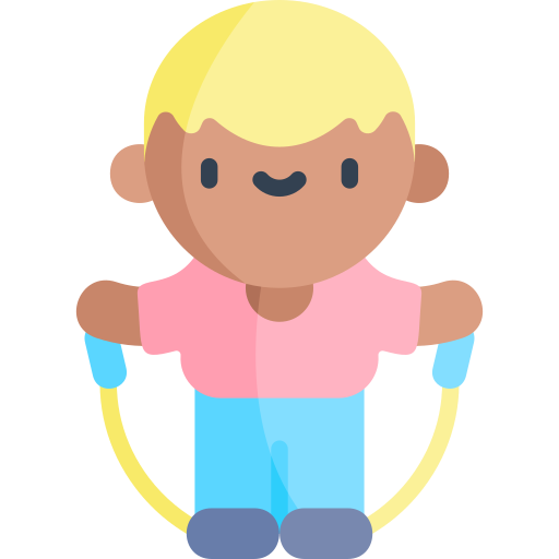 jump rope on mat