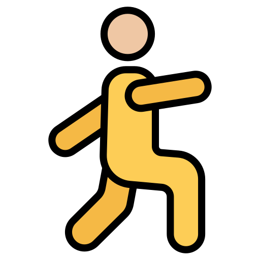 person doing lunges