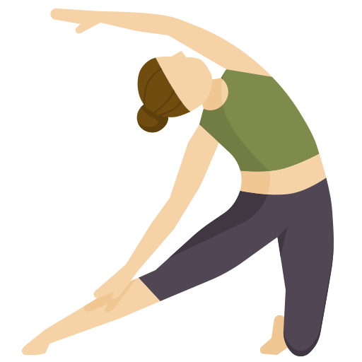 womon doing yoga